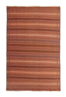Kelim Carpet - orientalisk matta - 300 x 195 cm - brun
