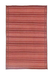 Kelim Carpet - orientalisk matta - 301 x 197 cm - röd
