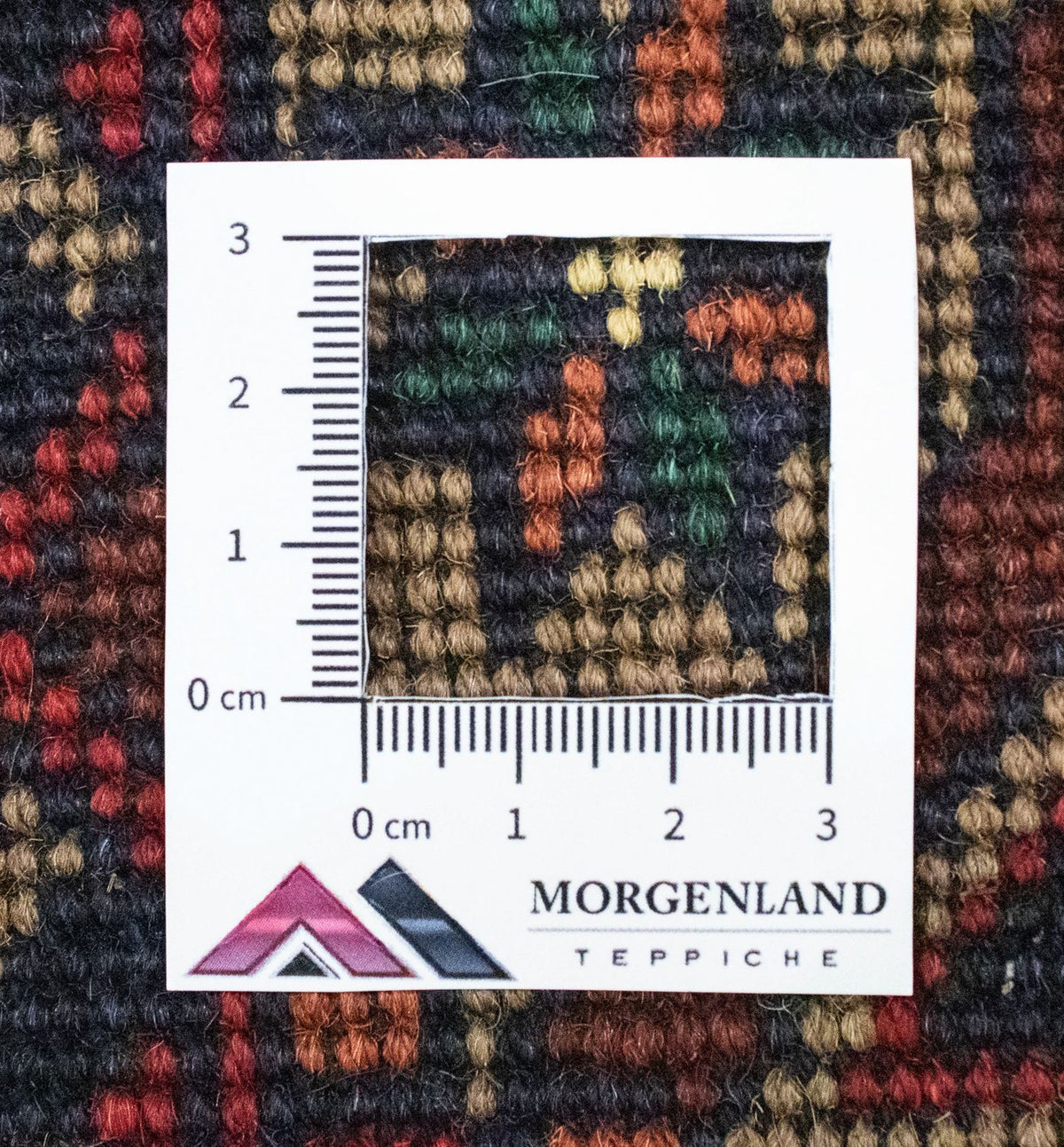 Afghansk matta - 283 x 199 cm - brun