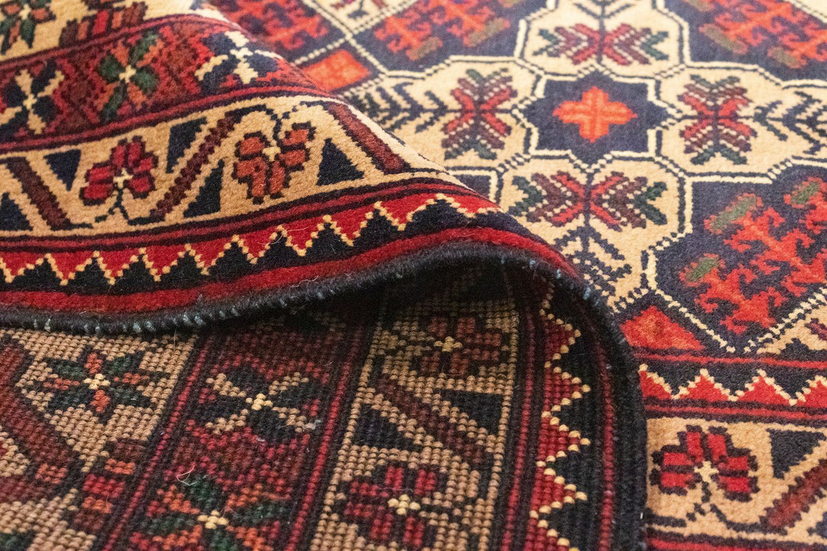 Afghansk matta - 283 x 201 cm - brun