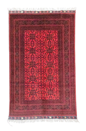 Afghansk matta - Kunduz - 300 x 198 cm - röd