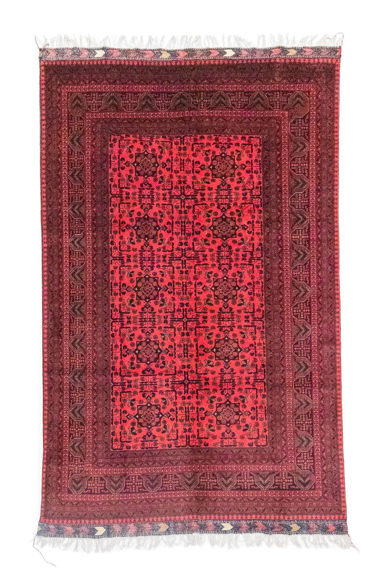 Afghansk matta - Kunduz - 300 x 198 cm - röd
