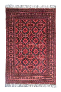 Afghansk matta - Kunduz - 286 x 199 cm - röd – product image