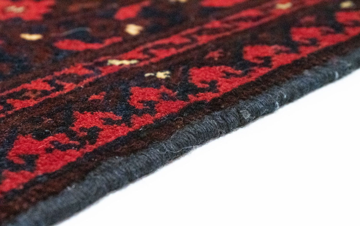 Afghansk matta - Kunduz - 286 x 199 cm - röd
