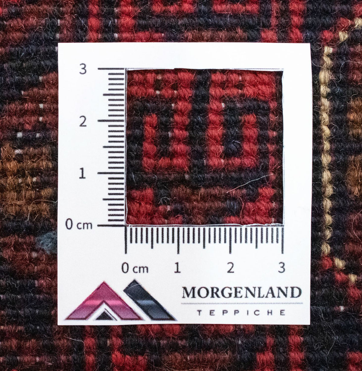 Afghansk matta - Kunduz - 299 x 200 cm - röd