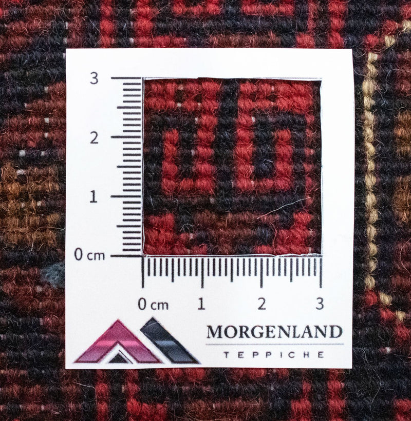 Afghansk matta - Kunduz - 299 x 200 cm - röd