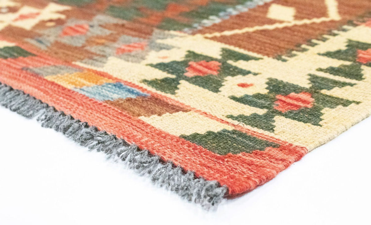 Kelim Carpet - orientalisk matta - 203 x 154 cm - orange