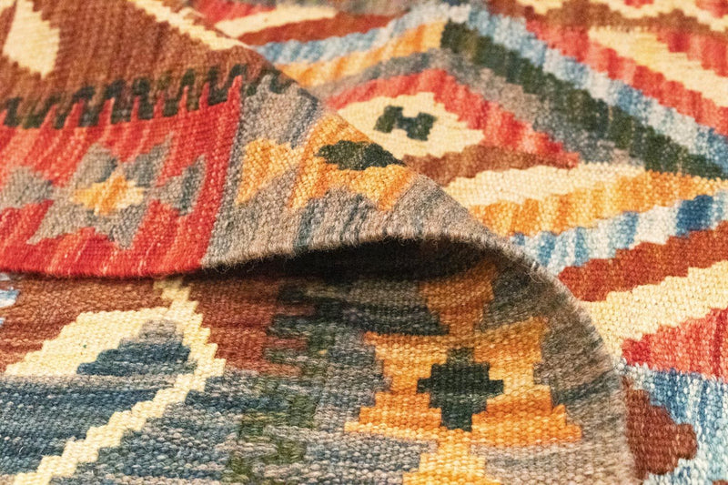 Kelim Carpet - orientalisk matta - 203 x 154 cm - orange