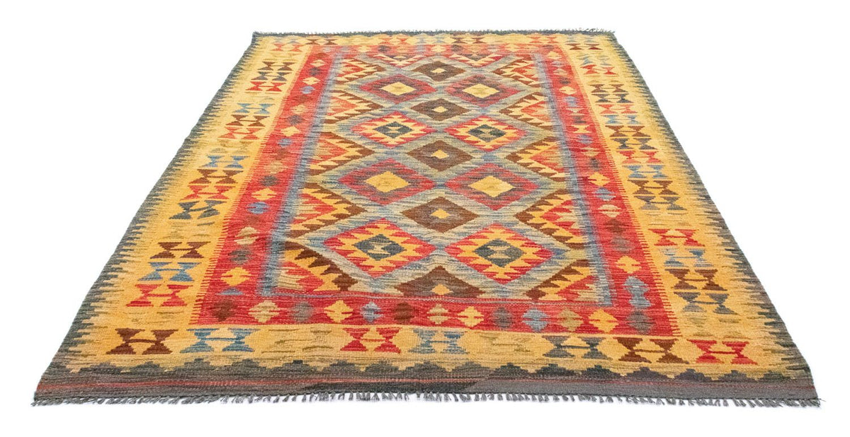 Kelim Carpet - orientalisk matta - 208 x 152 cm - gul