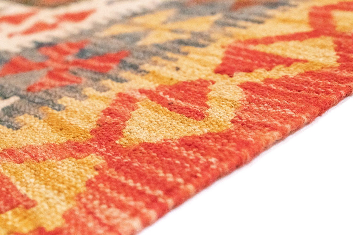 Kelim Carpet - orientalisk matta - 205 x 150 cm - orange