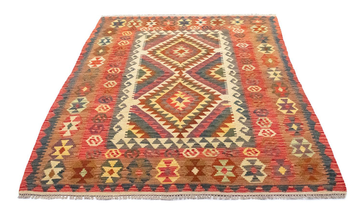 Kelim Carpet - orientalisk matta - 203 x 148 cm - orange