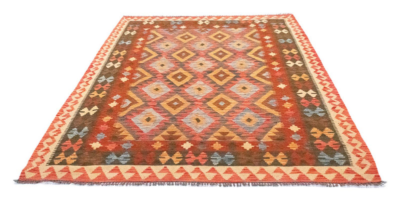 Kelim Carpet - orientalisk matta - 217 x 160 cm - orange