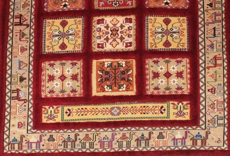 Persisk matta - Nomadic - 148 x 105 cm - röd