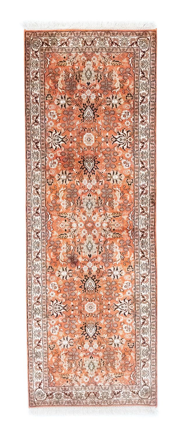 Runner Sidenmatta - Kashmir Silk - 177 x 61 cm - orange