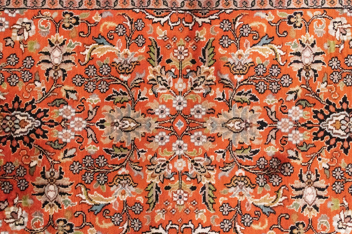 Runner Sidenmatta - Kashmir Silk - 177 x 61 cm - orange