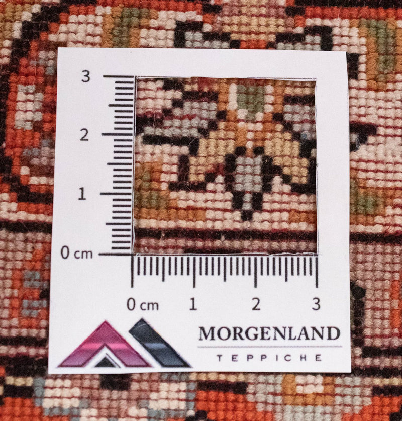 Runner Sidenmatta - Kashmir Silk - 177 x 61 cm - orange