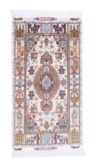 Persisk matta - Tabriz - Royal - 134 x 75 cm - beige