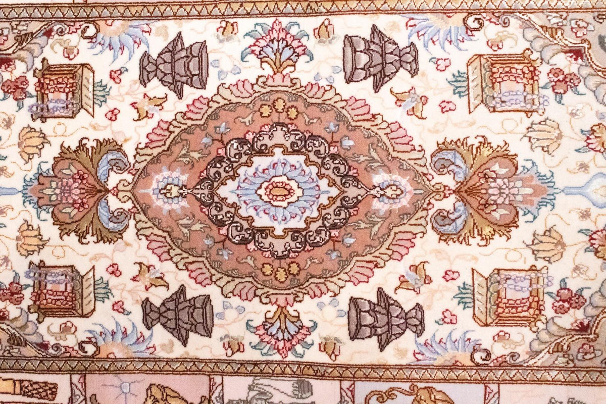 Persisk matta - Tabriz - Royal - 134 x 75 cm - beige