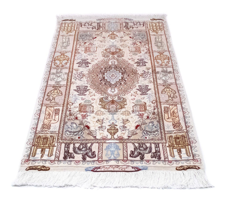 Persisk matta - Tabriz - Royal - 134 x 75 cm - beige