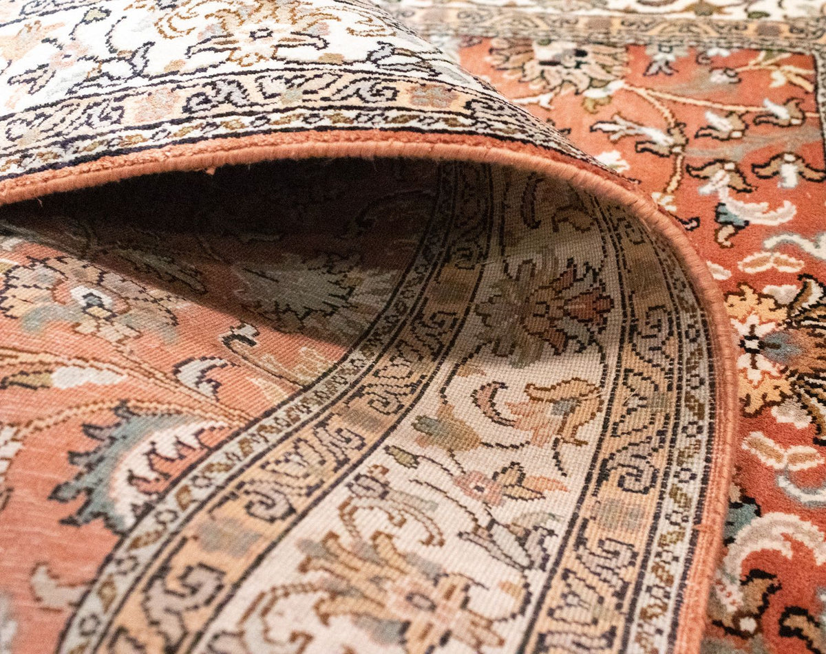 Sidenmatta - Kashmir Silk - 122 x 76 cm - orange