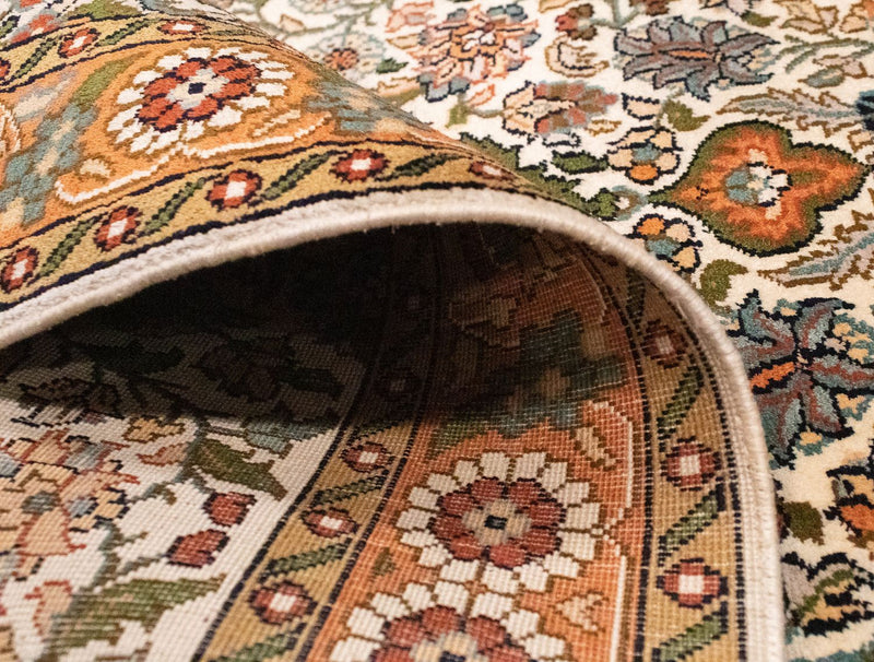 Sidenmatta - Kashmir Silk - 120 x 80 cm - beige