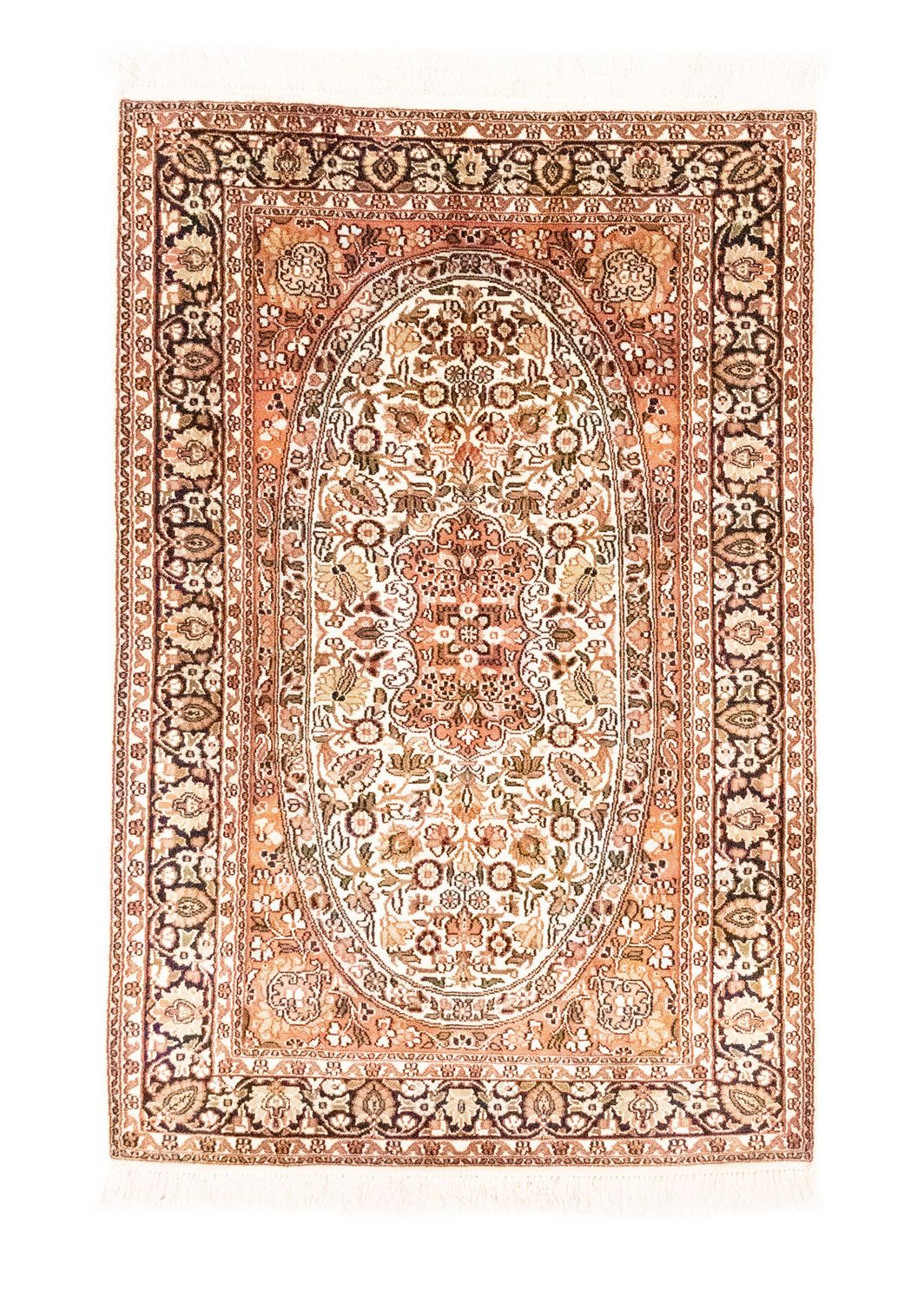 Sidenmatta - Kashmir Silk - 125 x 83 cm - orange