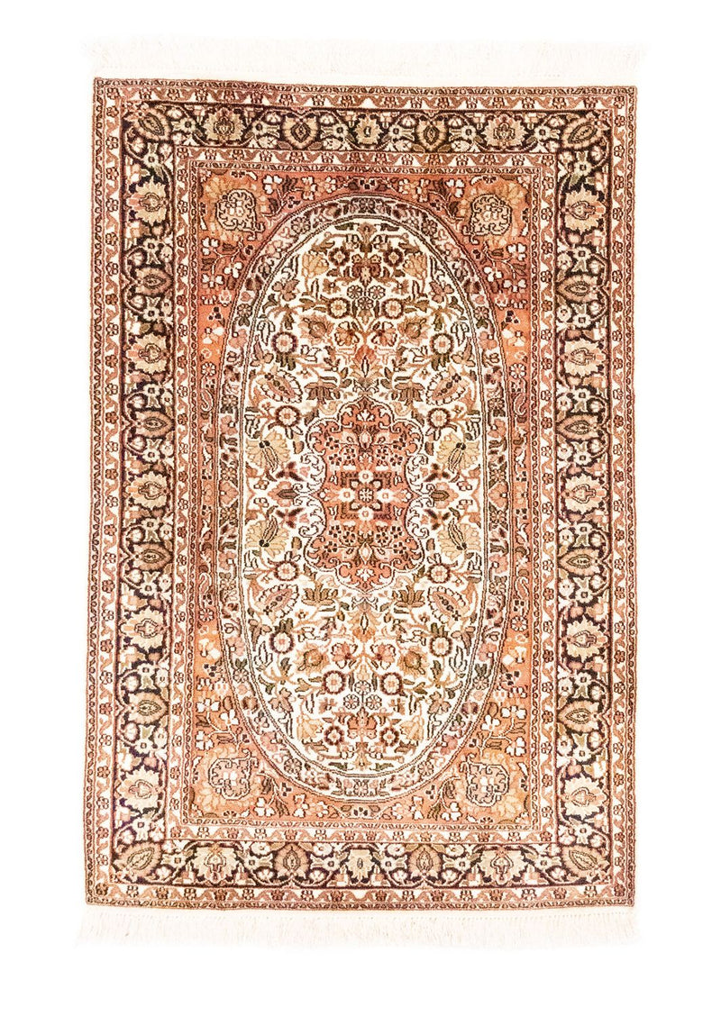 Sidenmatta - Kashmir Silk - 125 x 83 cm - orange