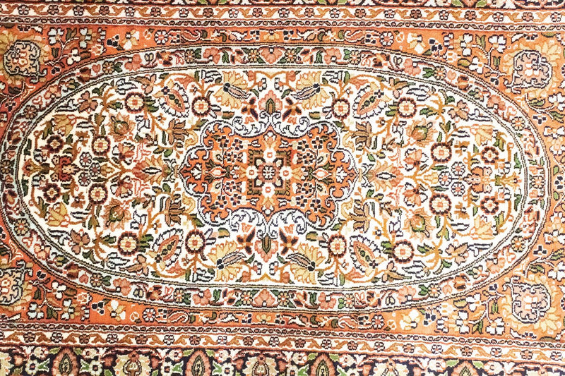 Sidenmatta - Kashmir Silk - 125 x 83 cm - orange