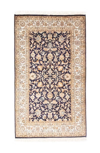 Sidenmatta - Kashmir Silk - 127 x 74 cm - blå