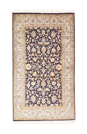 Sidenmatta - Kashmir Silk - 127 x 74 cm - blå