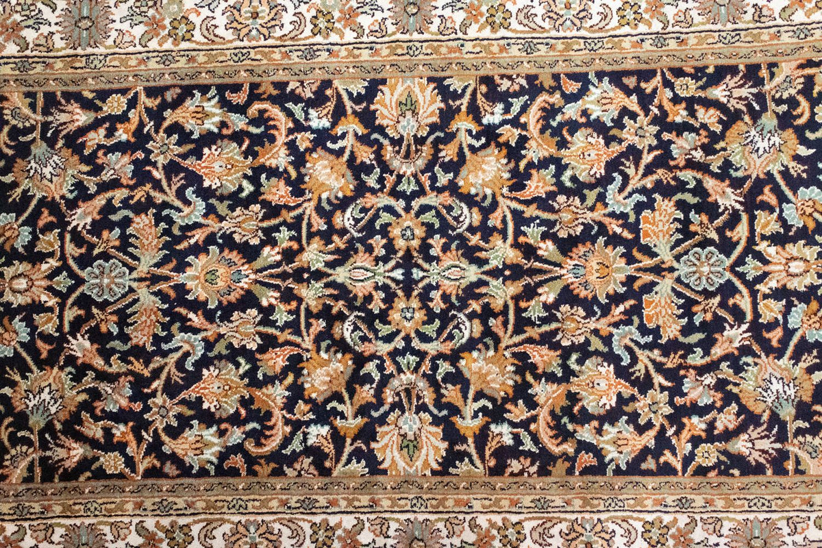 Sidenmatta - Kashmir Silk - 127 x 74 cm - blå