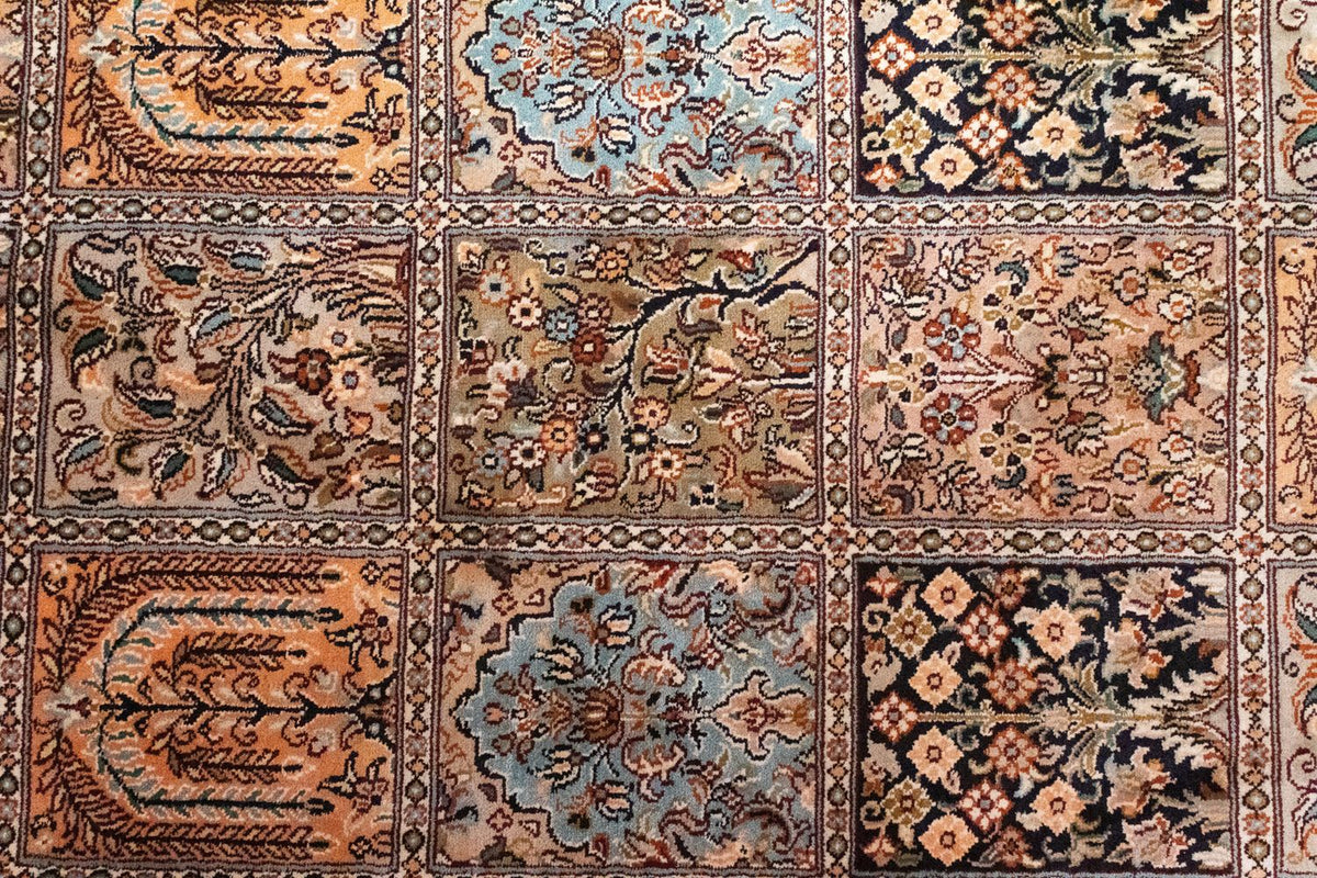 Sidenmatta - Kashmir Silk - 135 x 78 cm - flerfärgad