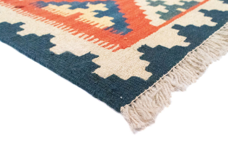 Kelim Carpet - orientalisk matta - 87 x 64 cm - orange