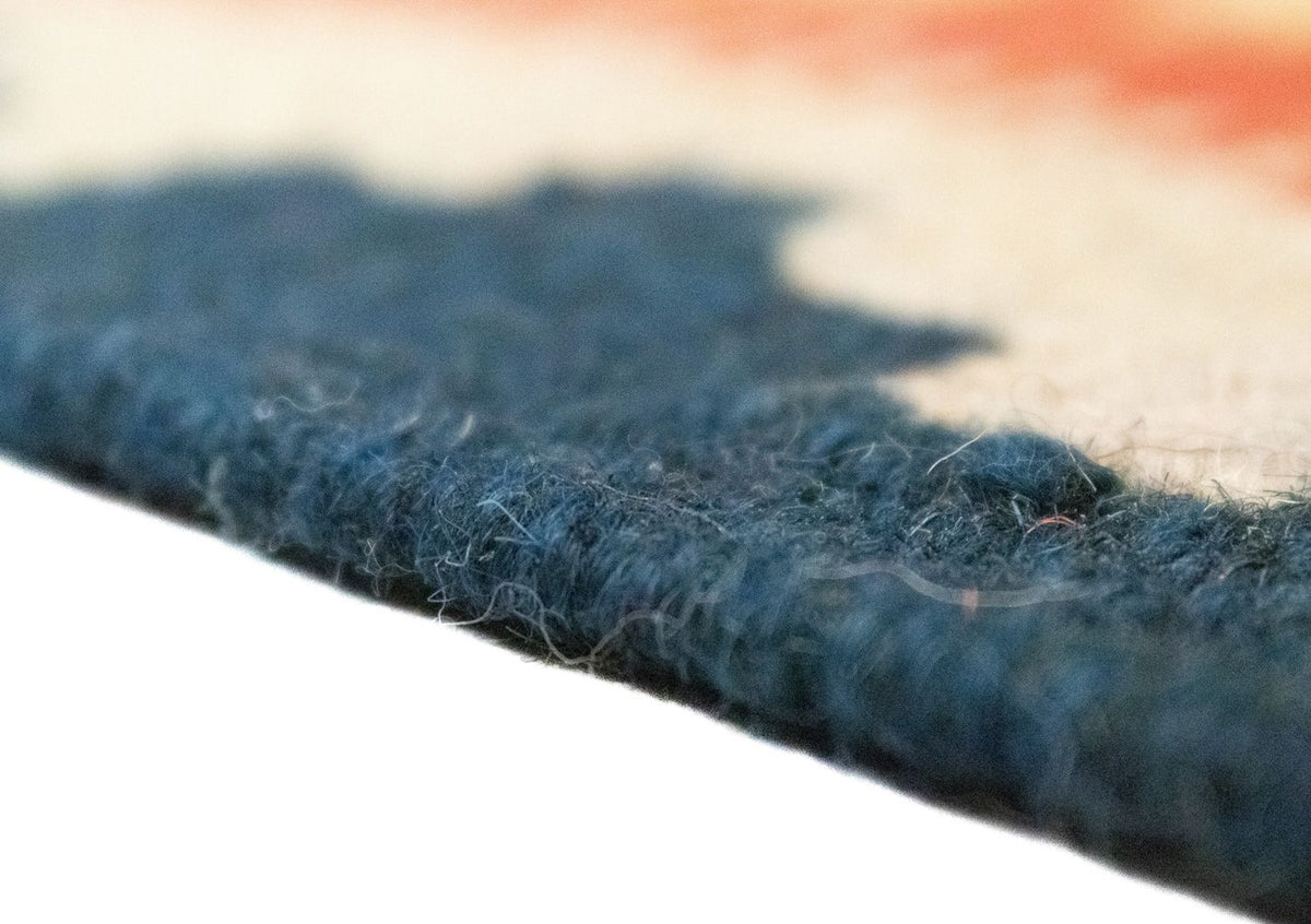 Kelim Carpet - orientalisk matta - 87 x 64 cm - orange