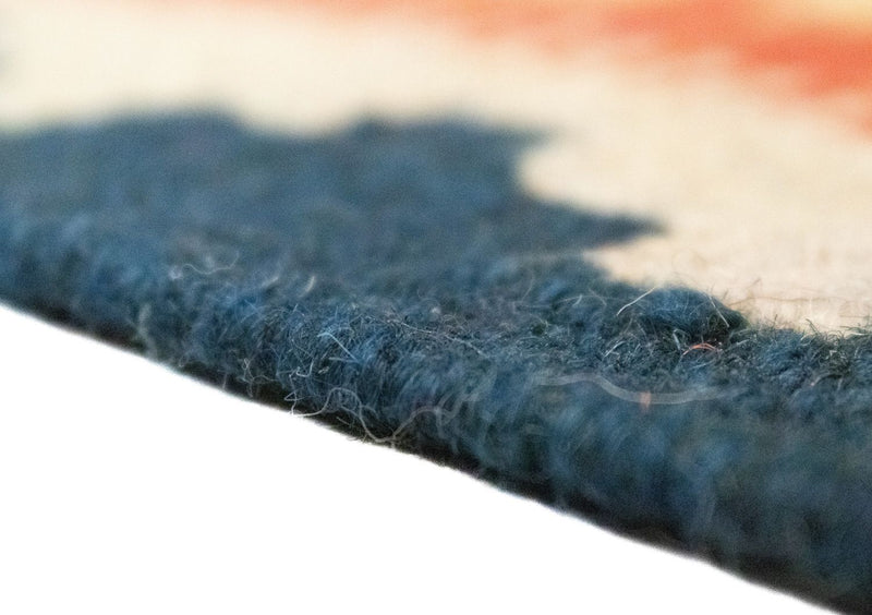 Kelim Carpet - orientalisk matta - 87 x 64 cm - orange