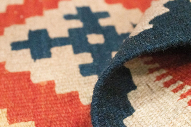 Kelim Carpet - orientalisk matta - 87 x 64 cm - orange