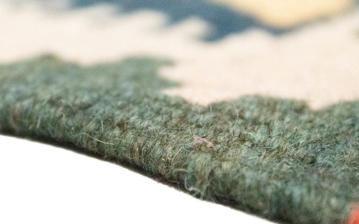 Kelim Carpet - orientalisk matta - 90 x 61 cm - blå