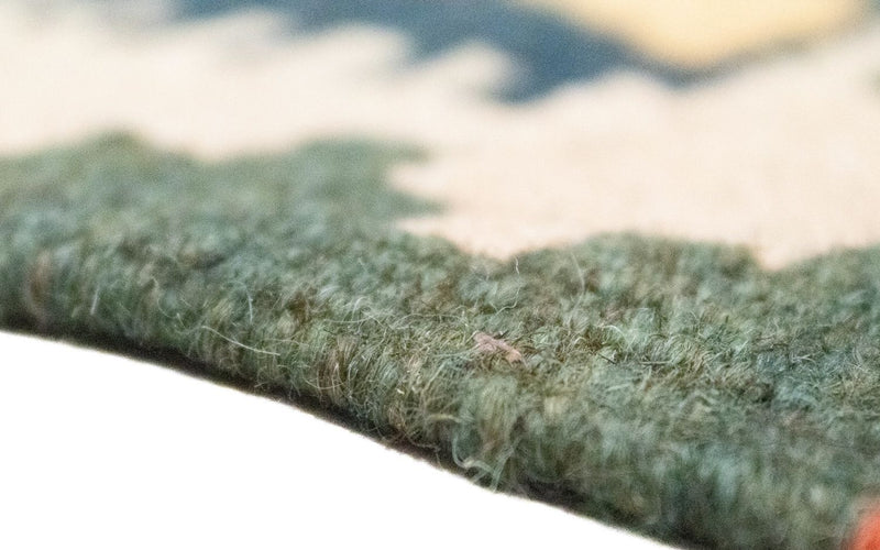 Kelim Carpet - orientalisk matta - 90 x 61 cm - blå