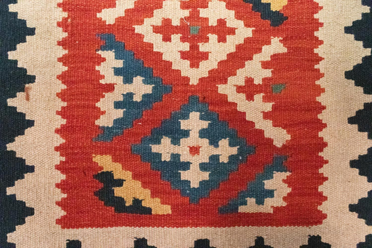 Kelim Carpet - orientalisk matta - 97 x 60 cm - orange