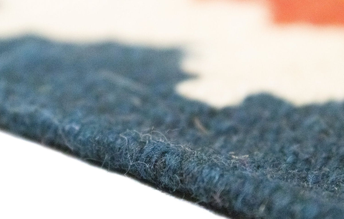 Kelim Carpet - orientalisk matta - 97 x 60 cm - orange