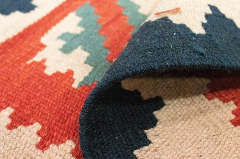 Kelim Carpet - orientalisk matta - 97 x 60 cm - orange