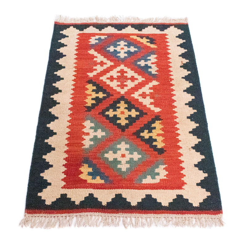 Kelim Carpet - orientalisk matta - 97 x 60 cm - orange