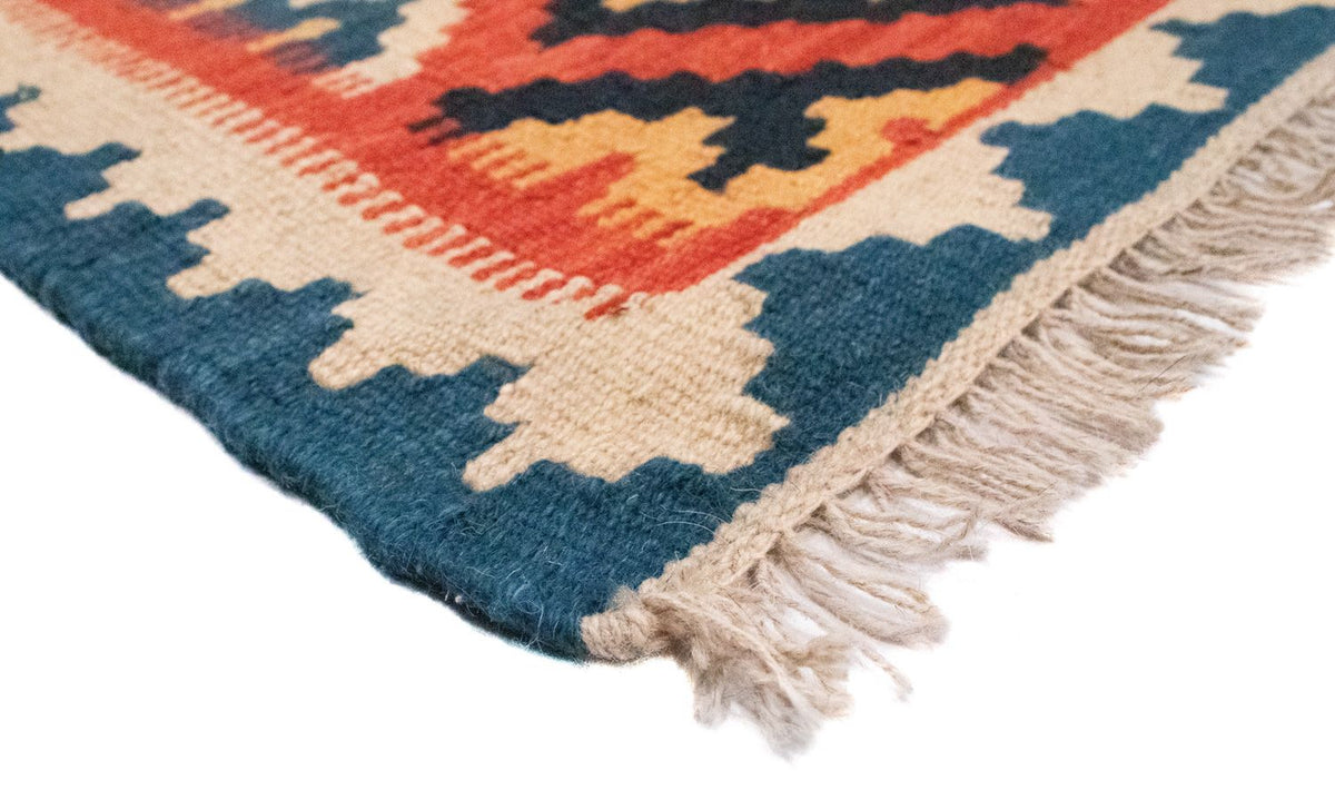 Kelim Carpet - orientalisk matta - 95 x 64 cm - orange