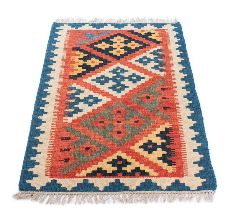 Kelim Carpet - orientalisk matta - 95 x 64 cm - orange