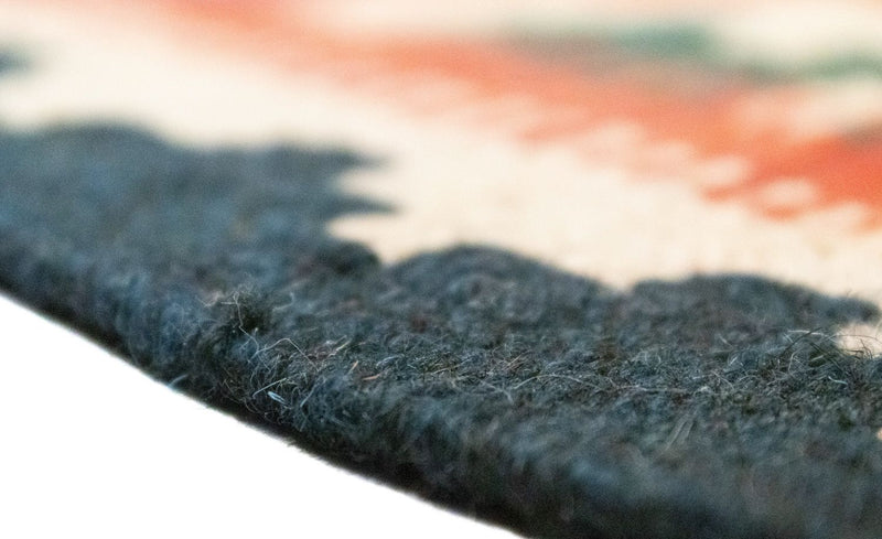 Kelim Carpet - orientalisk matta - 92 x 65 cm - orange