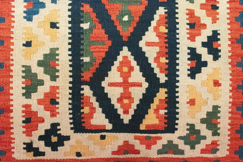 Kelim Carpet - orientalisk matta - 90 x 65 cm - beige