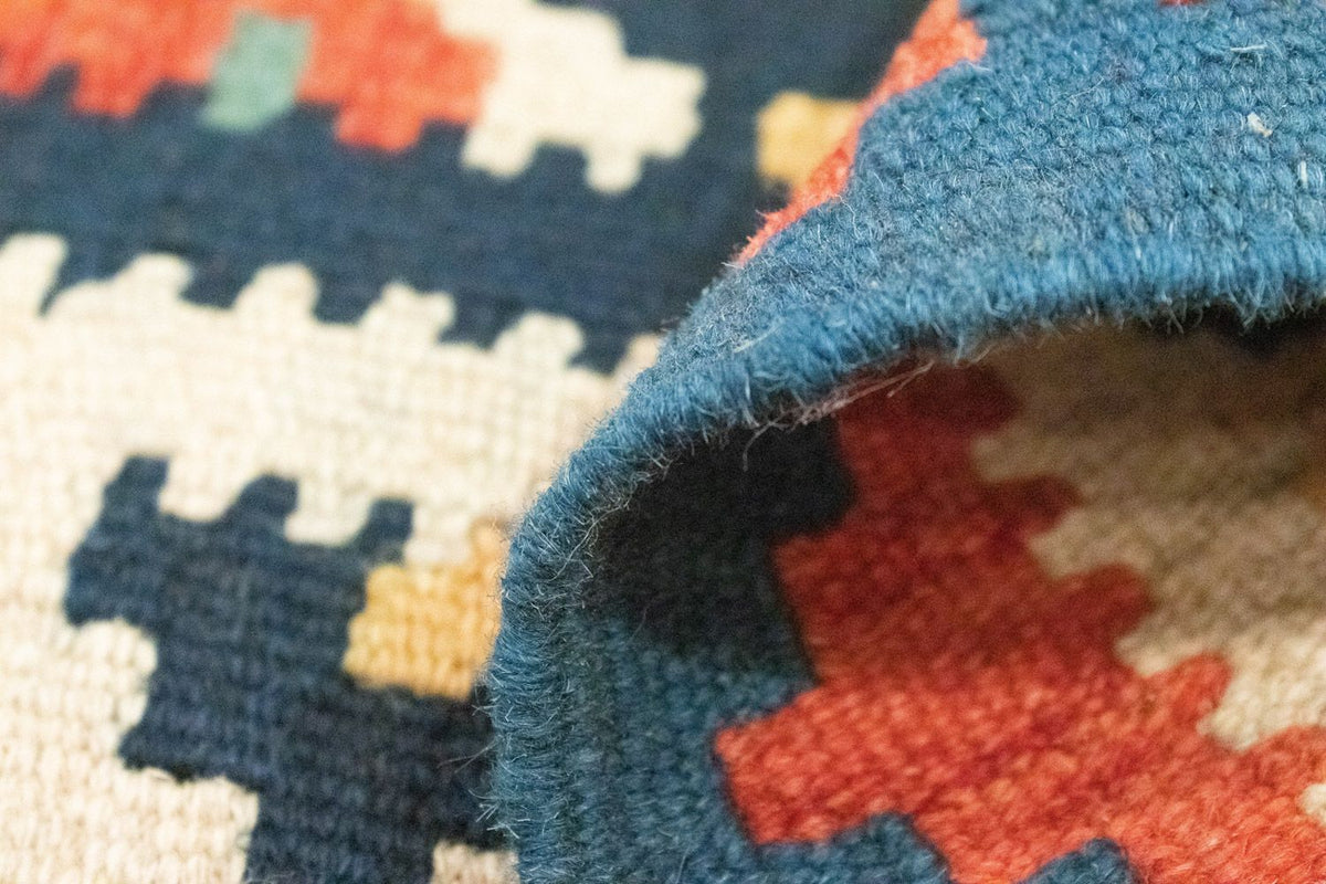 Kelim Carpet - orientalisk matta - 90 x 65 cm - beige