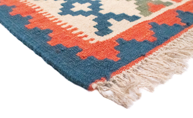 Kelim Carpet - orientalisk matta - 87 x 60 cm - beige