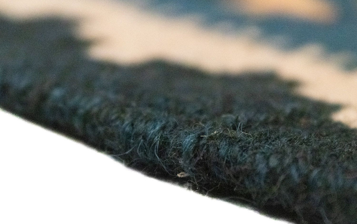 Kelim Carpet - orientalisk matta - 90 x 60 cm - blå