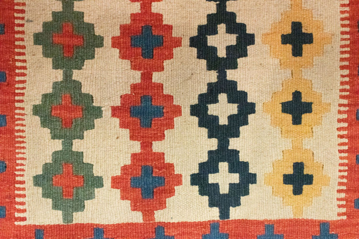 Kelim Carpet - orientalisk matta - 90 x 60 cm - beige